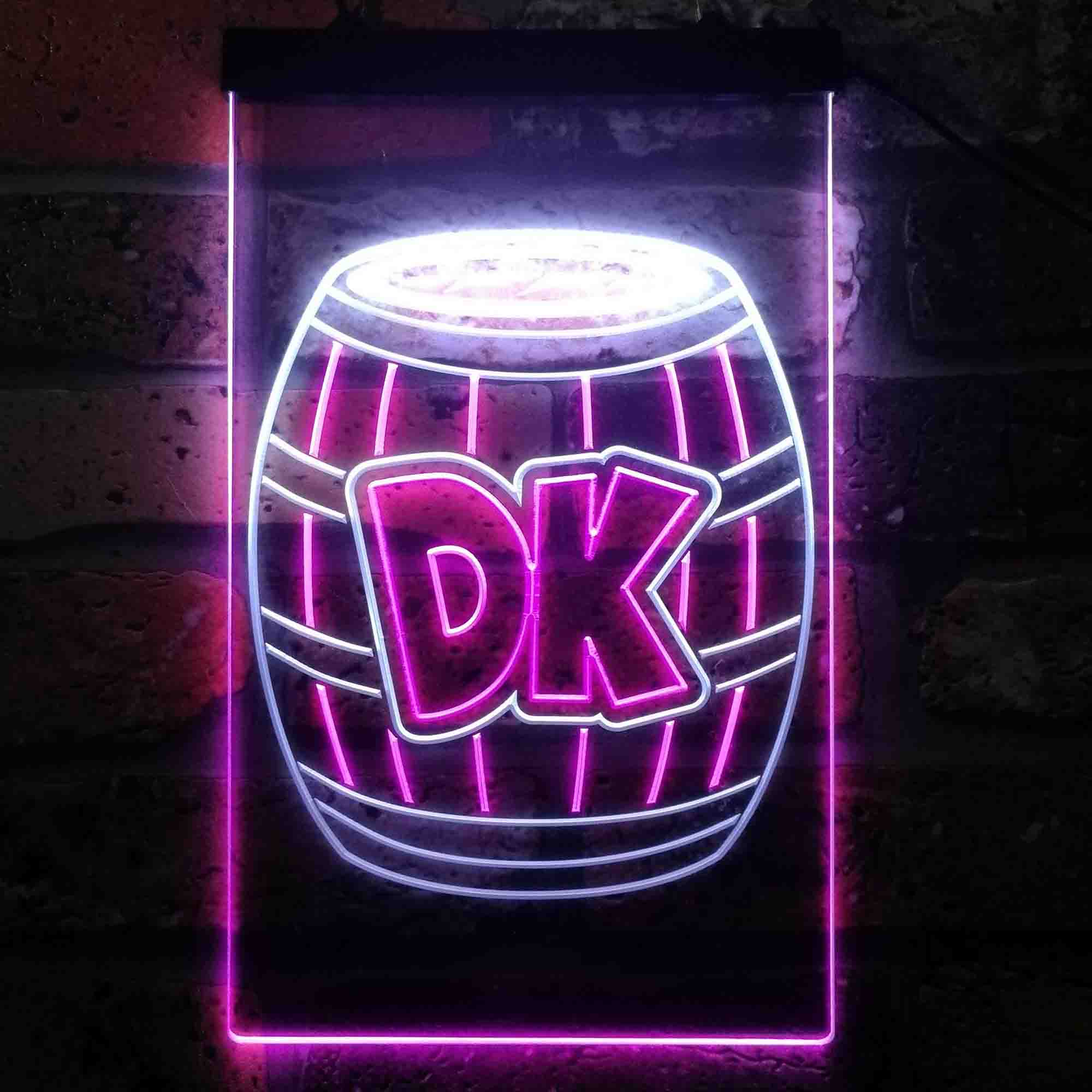 Donkey Kong Barrel Neon LED Sign
