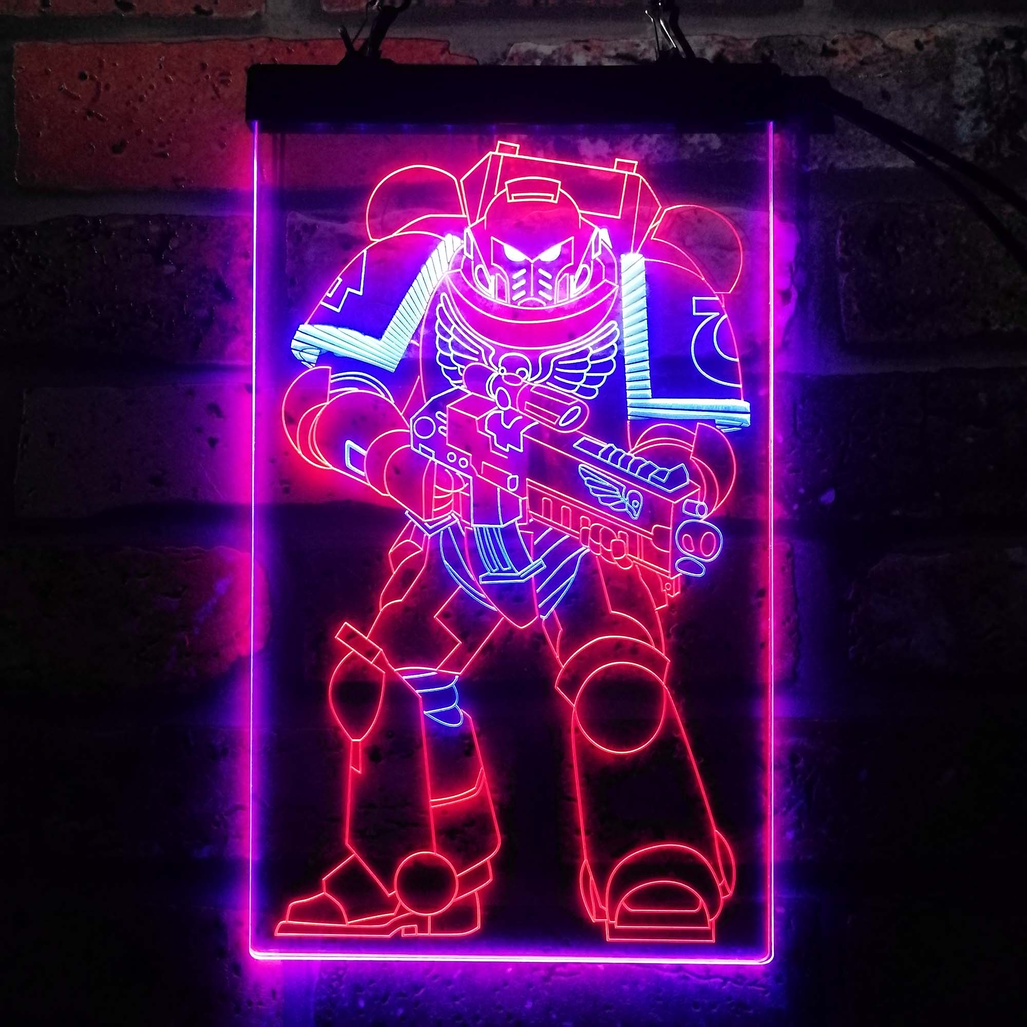 Warhammer 40k Space Marine Neon LED Sign