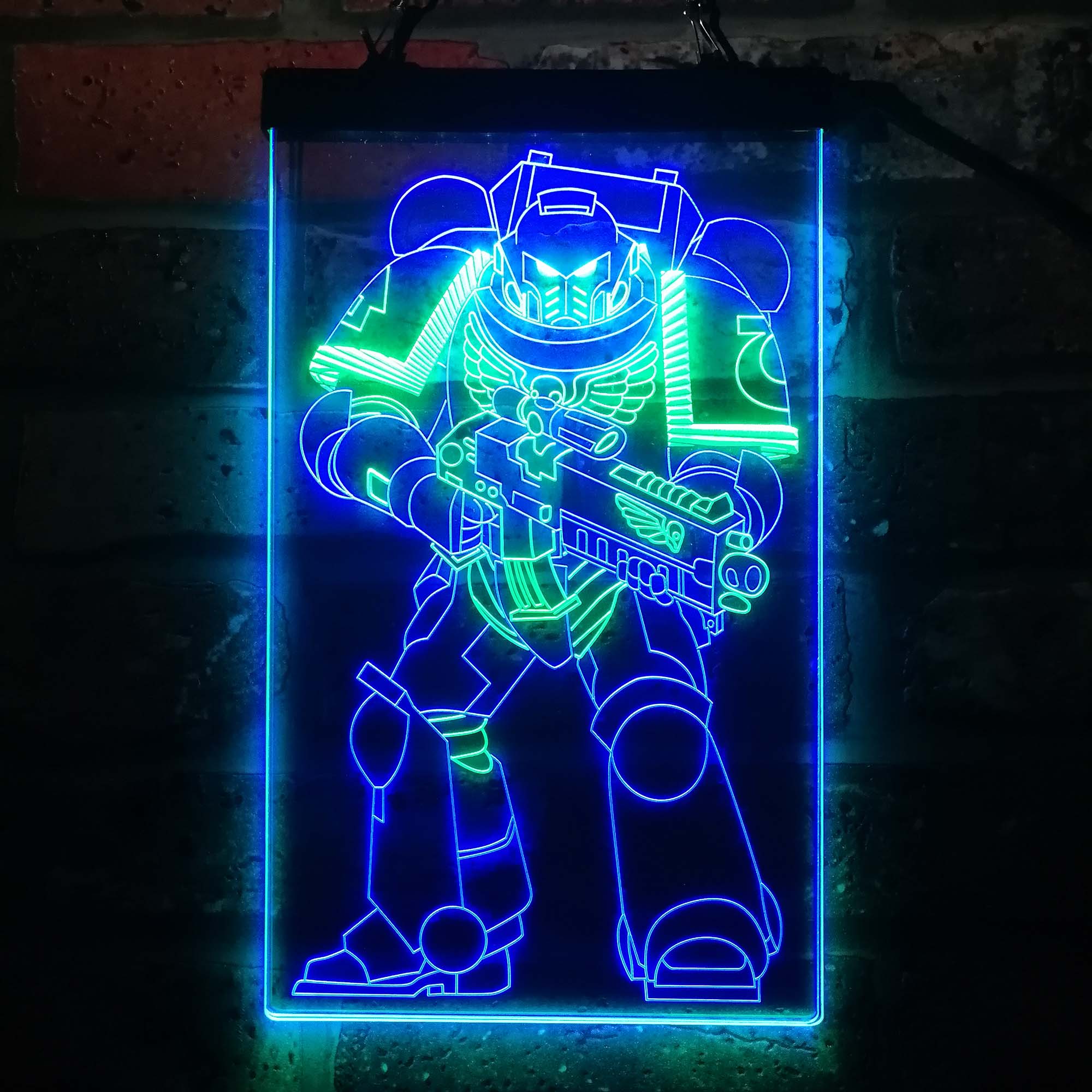 Warhammer 40k Space Marine Neon LED Sign