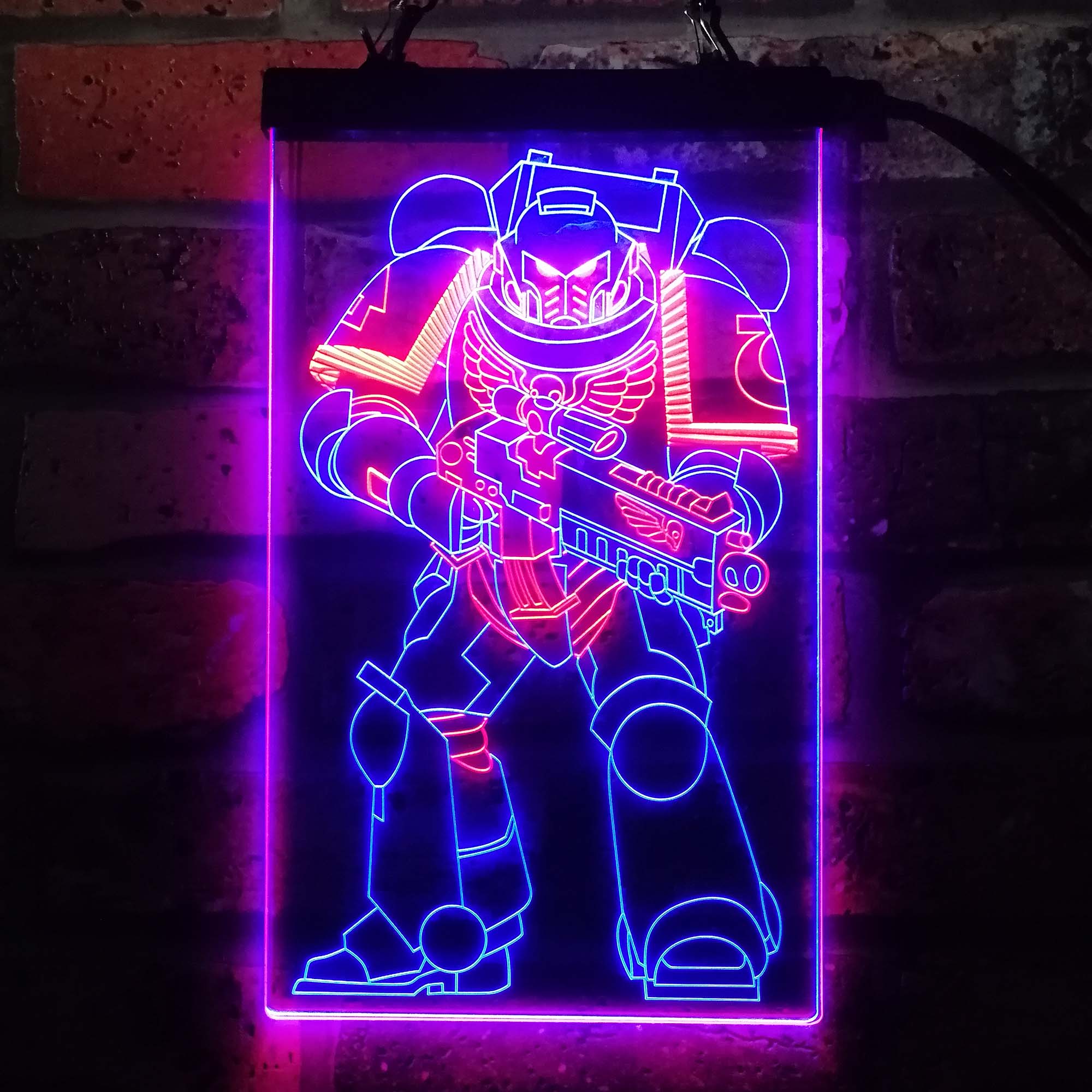 Warhammer 40k Space Marine Neon LED Sign