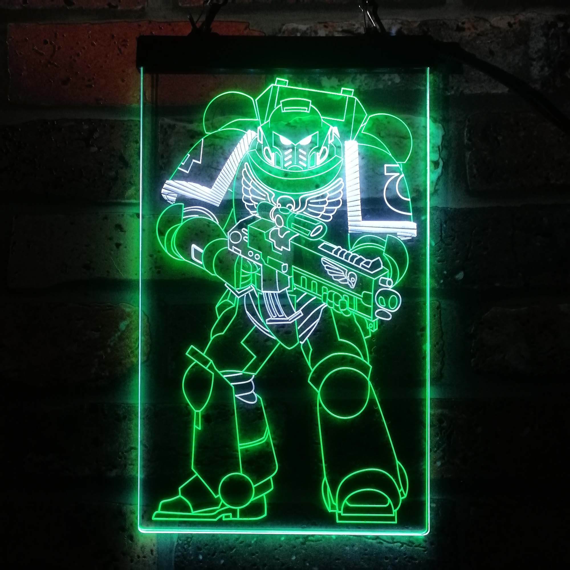 Warhammer 40k Space Marine Neon LED Sign