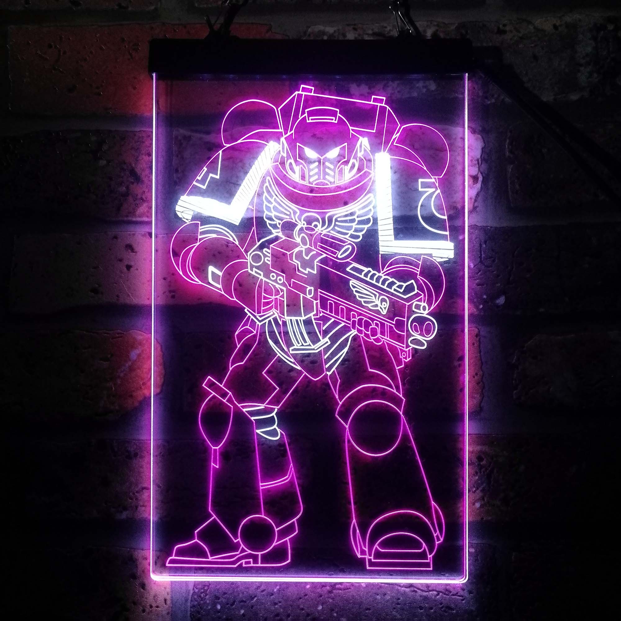 Warhammer 40k Space Marine Neon LED Sign