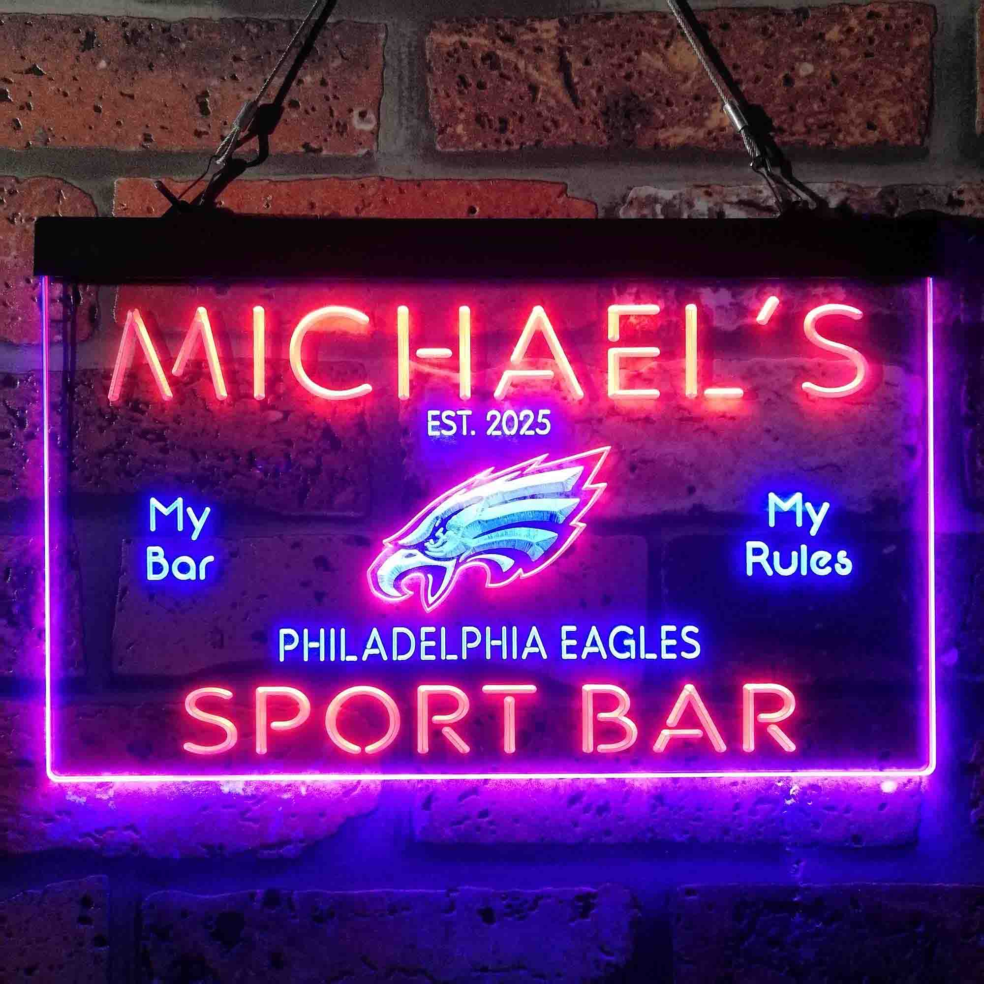 Personalized Philadelphia Eagles Neon LED Sign