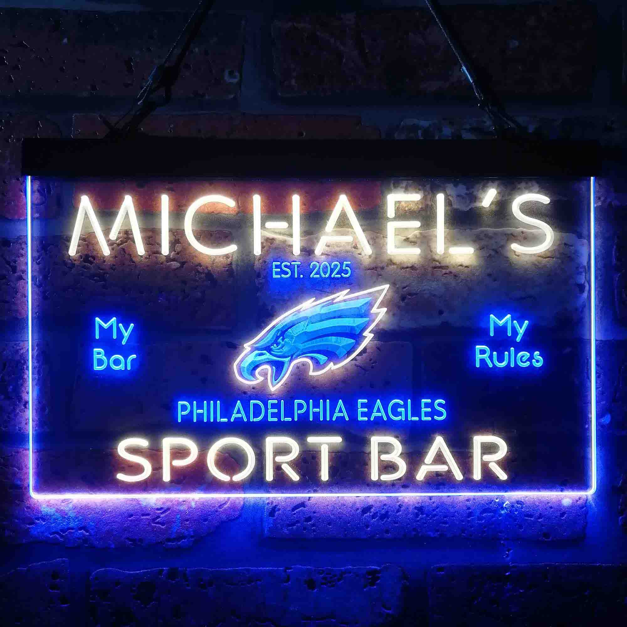 Personalized Philadelphia Eagles Neon LED Sign