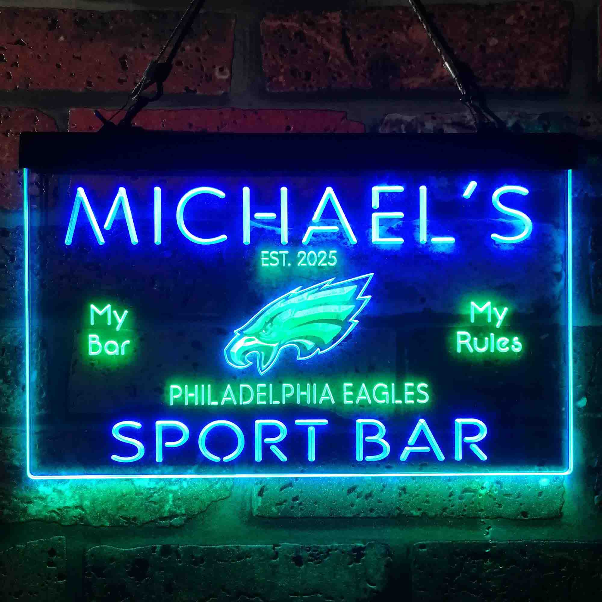 Personalized Philadelphia Eagles Neon LED Sign