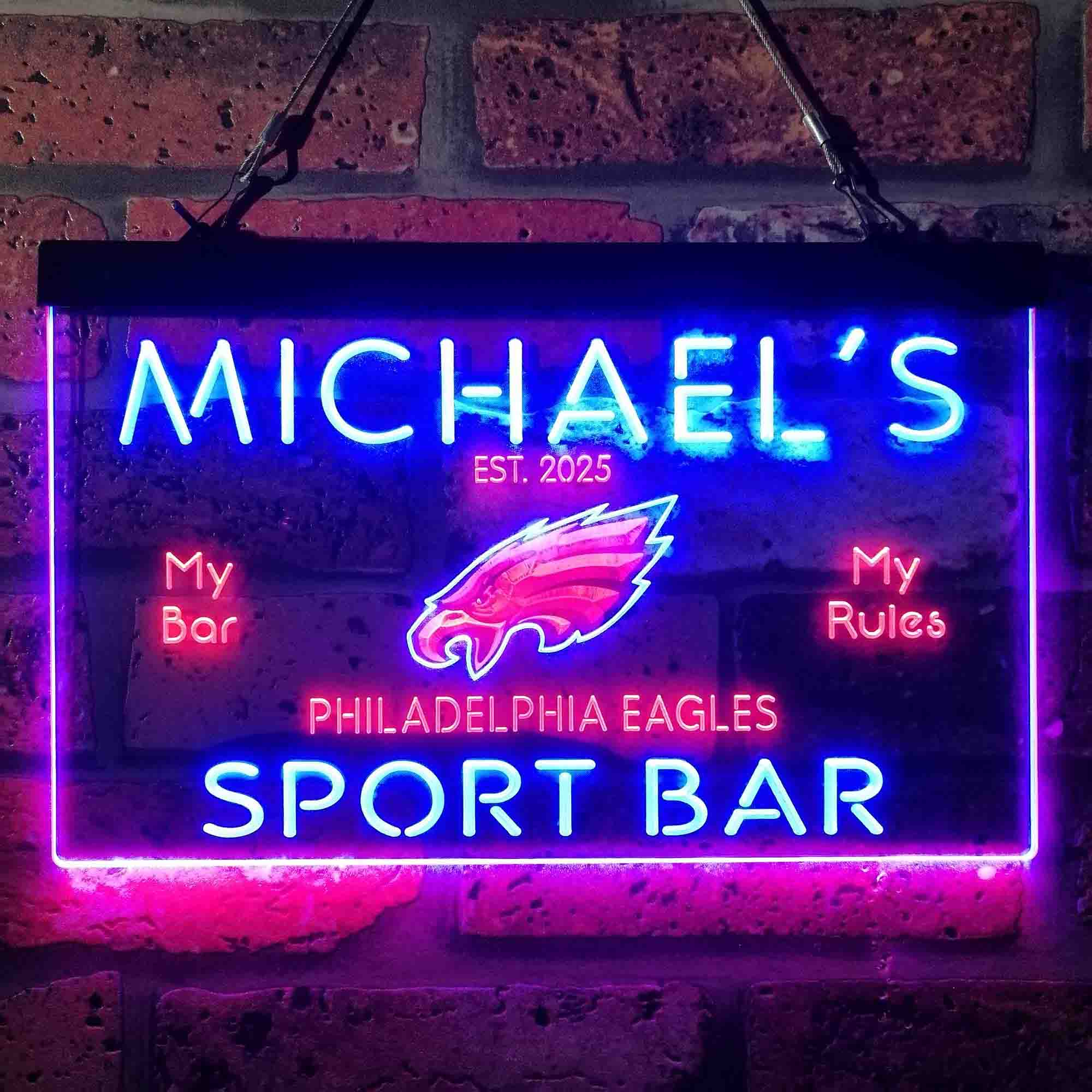 Personalized Philadelphia Eagles Neon LED Sign