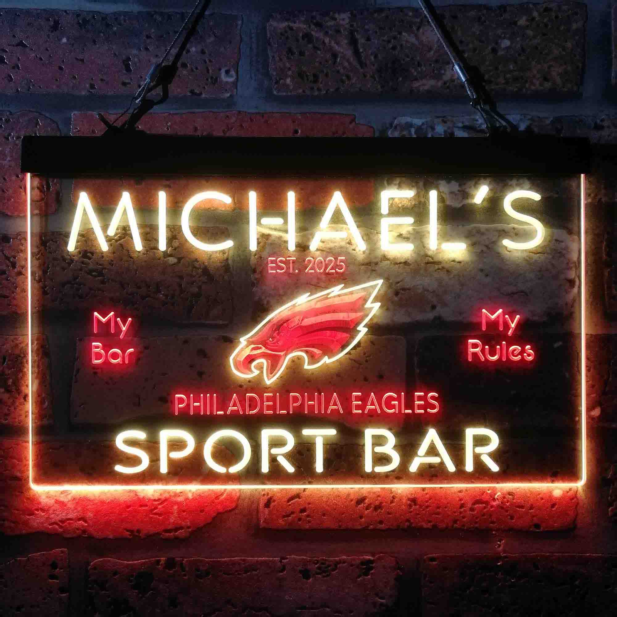Personalized Philadelphia Eagles Neon LED Sign