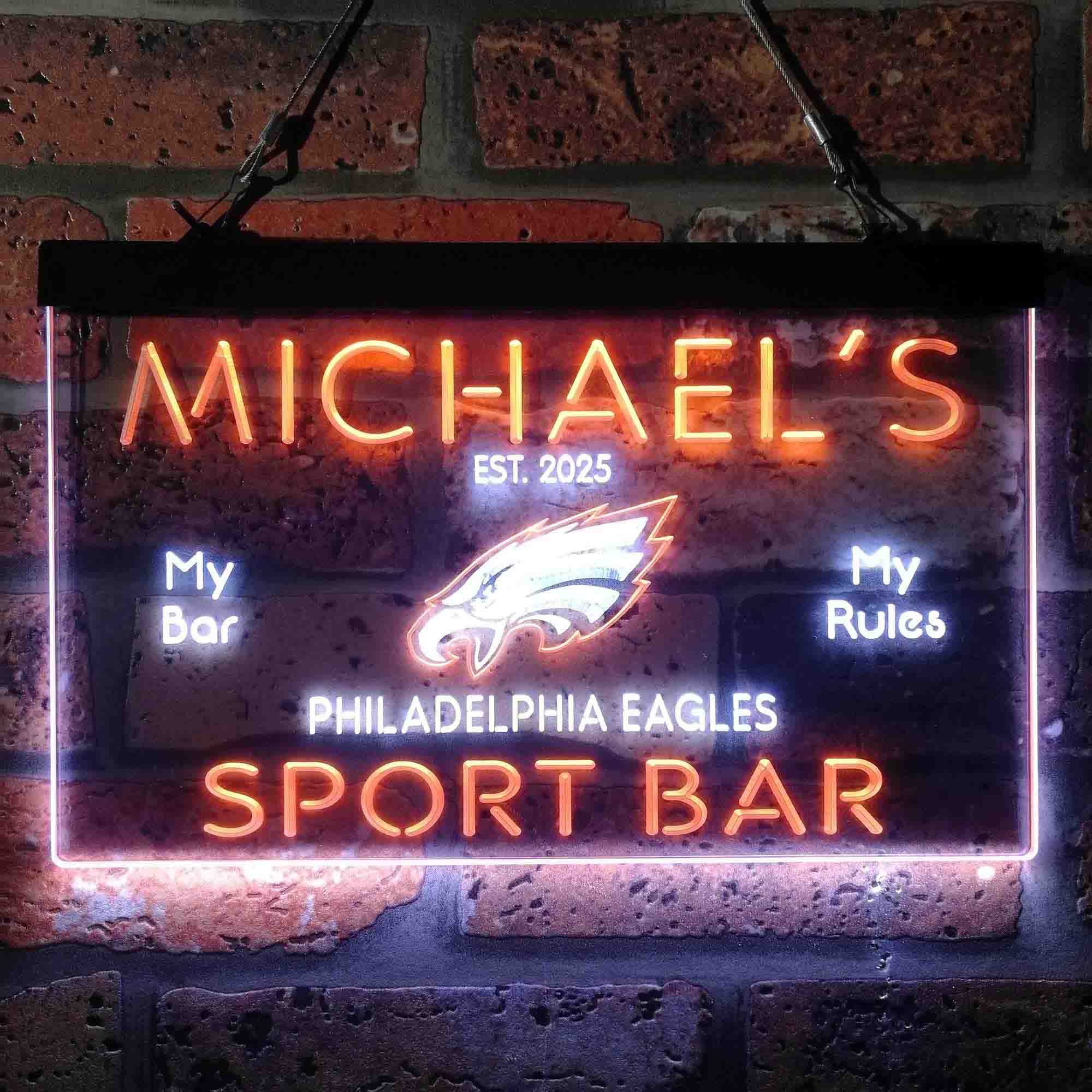 Personalized Philadelphia Eagles Neon LED Sign