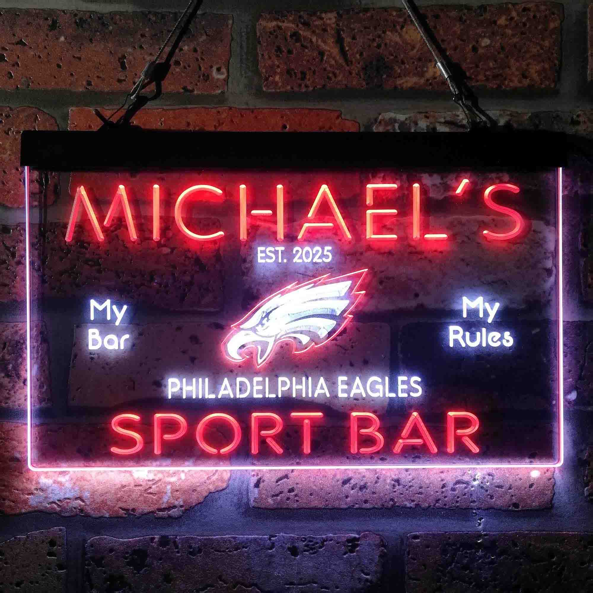 Personalized Philadelphia Eagles Neon LED Sign