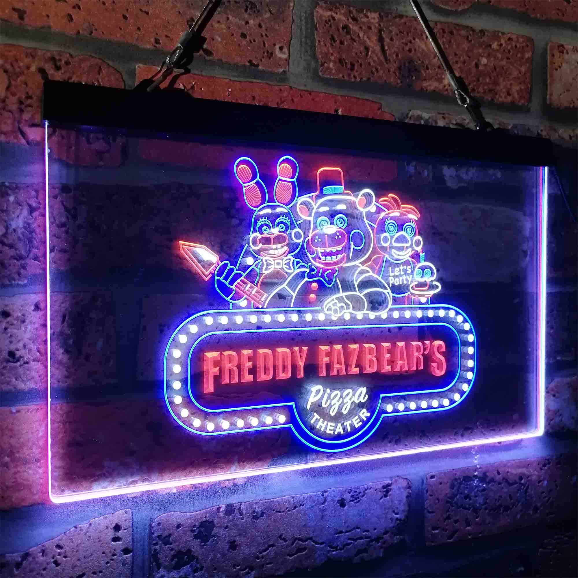 Freddy's Fazbear Five Nights At Freddy's Neon LED Sign 3 Colors