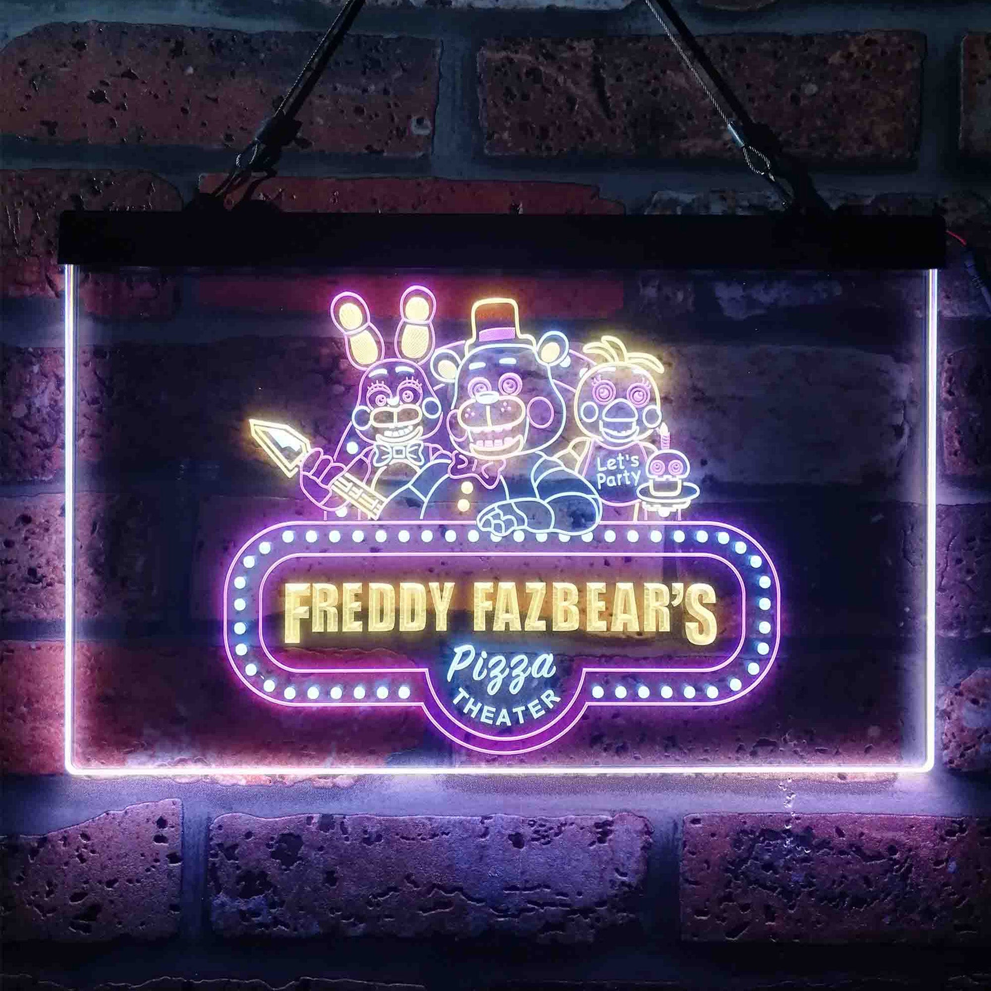 Freddy's Fazbear Five Nights At Freddy's Neon LED Sign 3 Colors