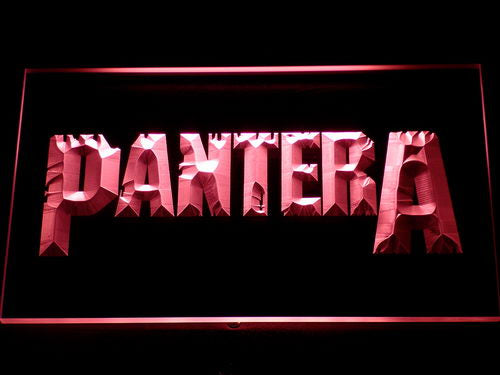 Pantera Heavy Metal Band Neon Sign