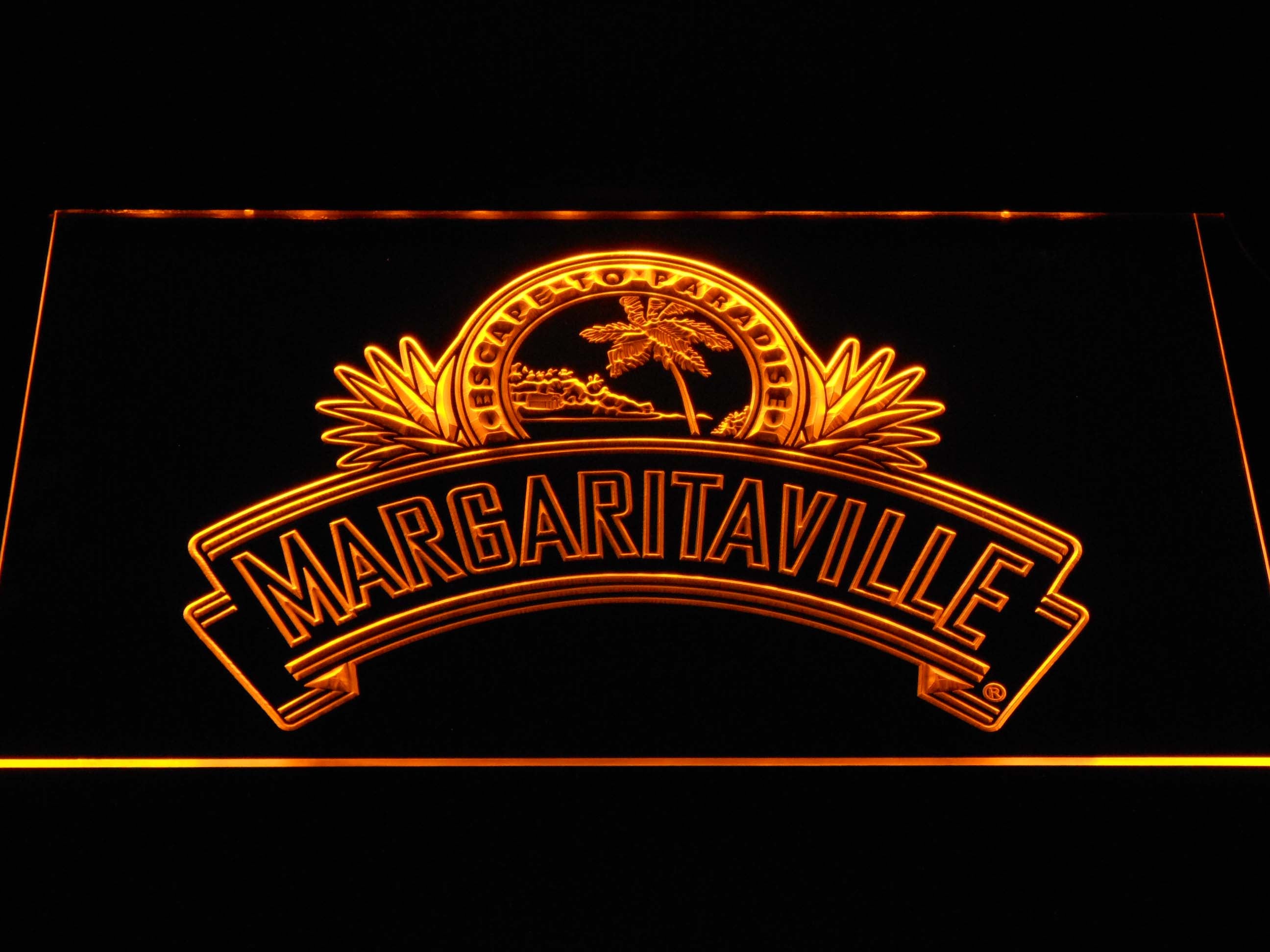 Margaritaville Escape to Paradise Neon LED Light Sign