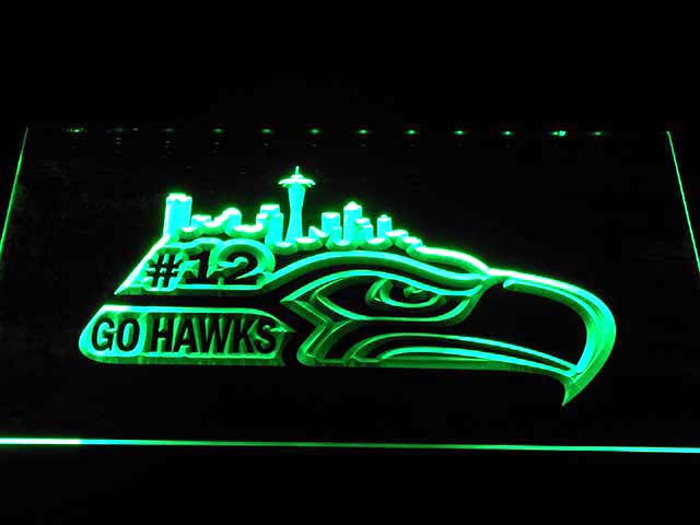 Seattle Seahawks Go Seahawks Neon Light LED Sign