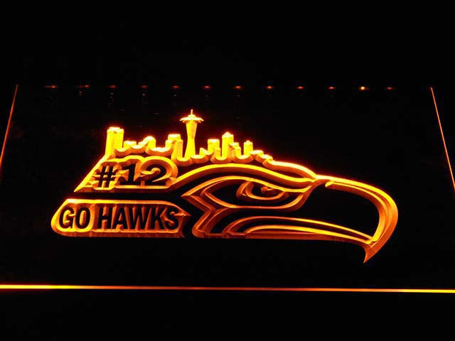 Seattle Seahawks Go Seahawks Neon Light LED Sign