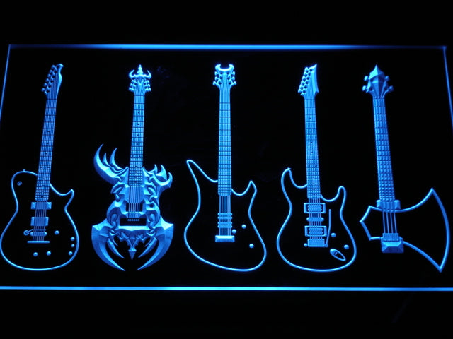 Guitar Weapons Band Music LED Neon Sign