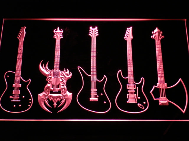 Guitar Weapons Band Music LED Neon Sign