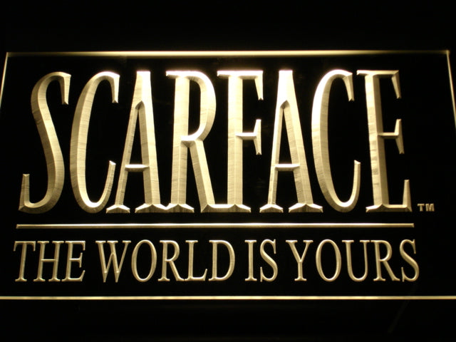 Scarface The World Is Yours LED Neon Sign