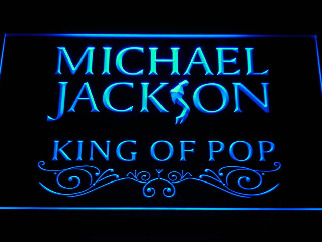 Michael Jackson King Of Pop Text LED Neon Sign