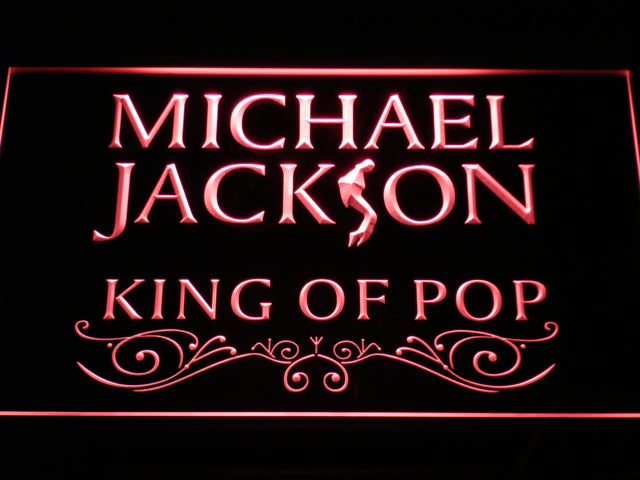 Michael Jackson King Of Pop Text LED Neon Sign