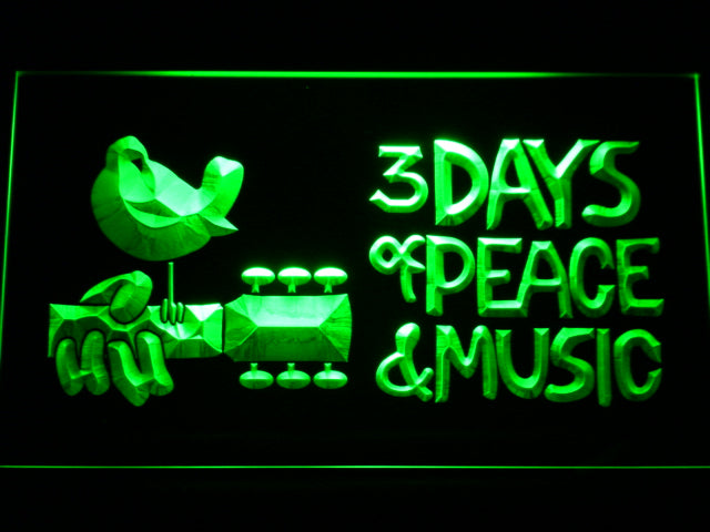 Woodstock Festival 1969 LED Neon Sign