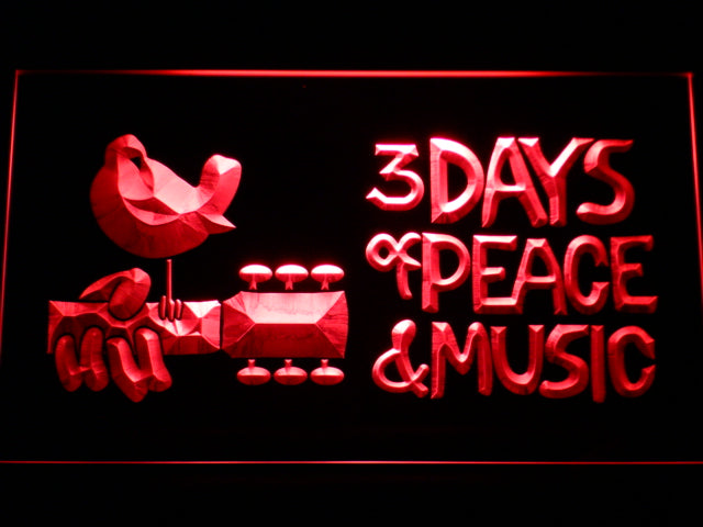 Woodstock Festival 1969 LED Neon Sign