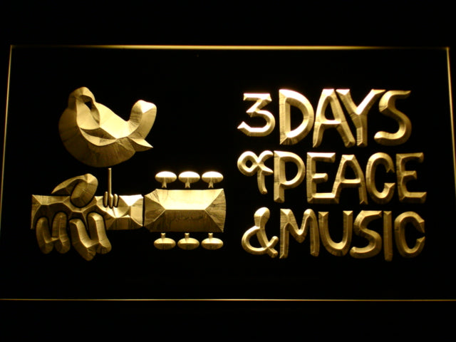 Woodstock Festival 1969 LED Neon Sign