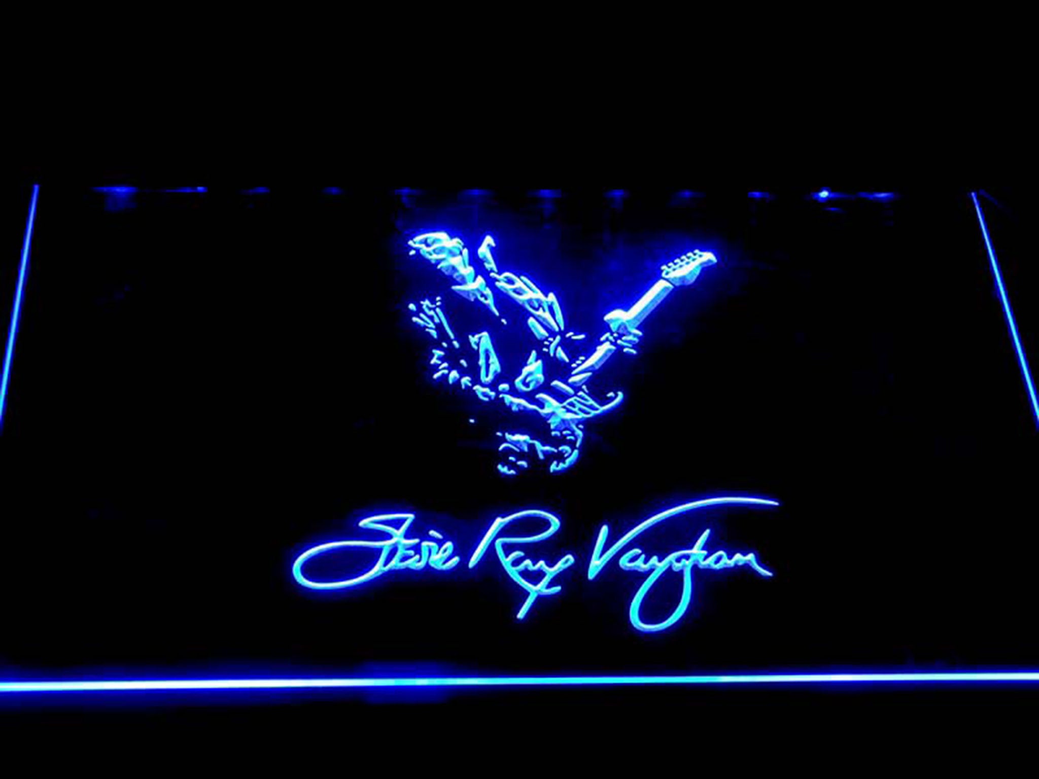 Stevie Ray Vaughan Americna Musician LED Neon Sign