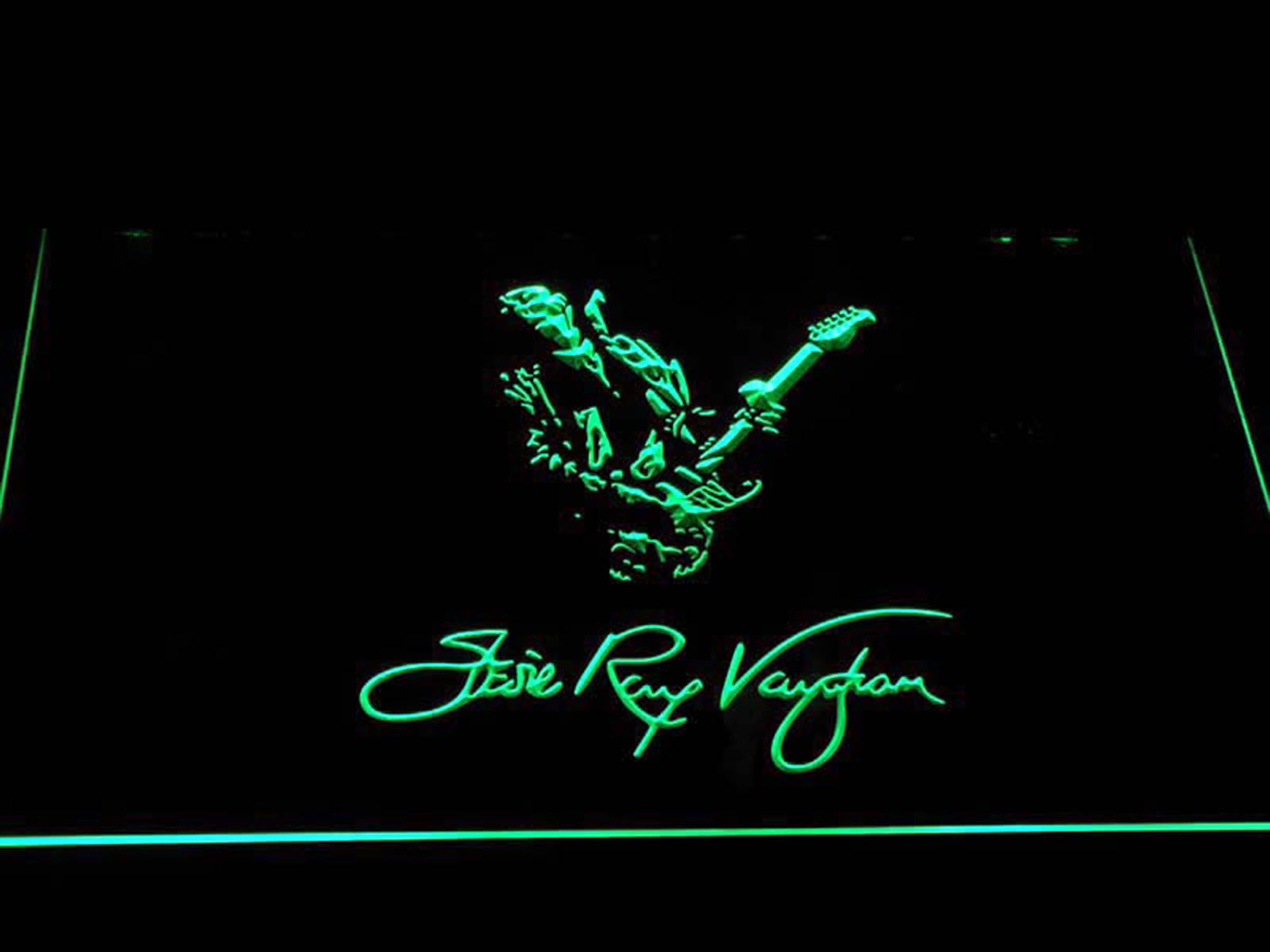 Stevie Ray Vaughan Americna Musician LED Neon Sign