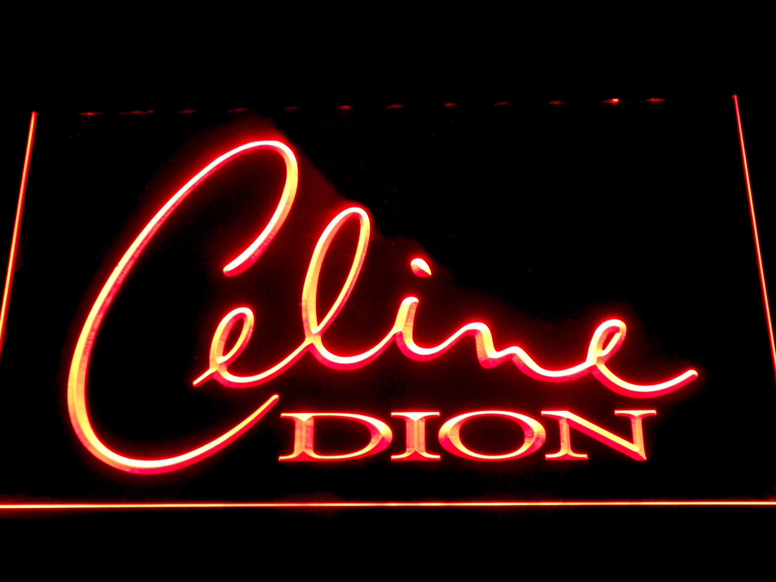 Celine Dion Pop Singer LED Neon Sign
