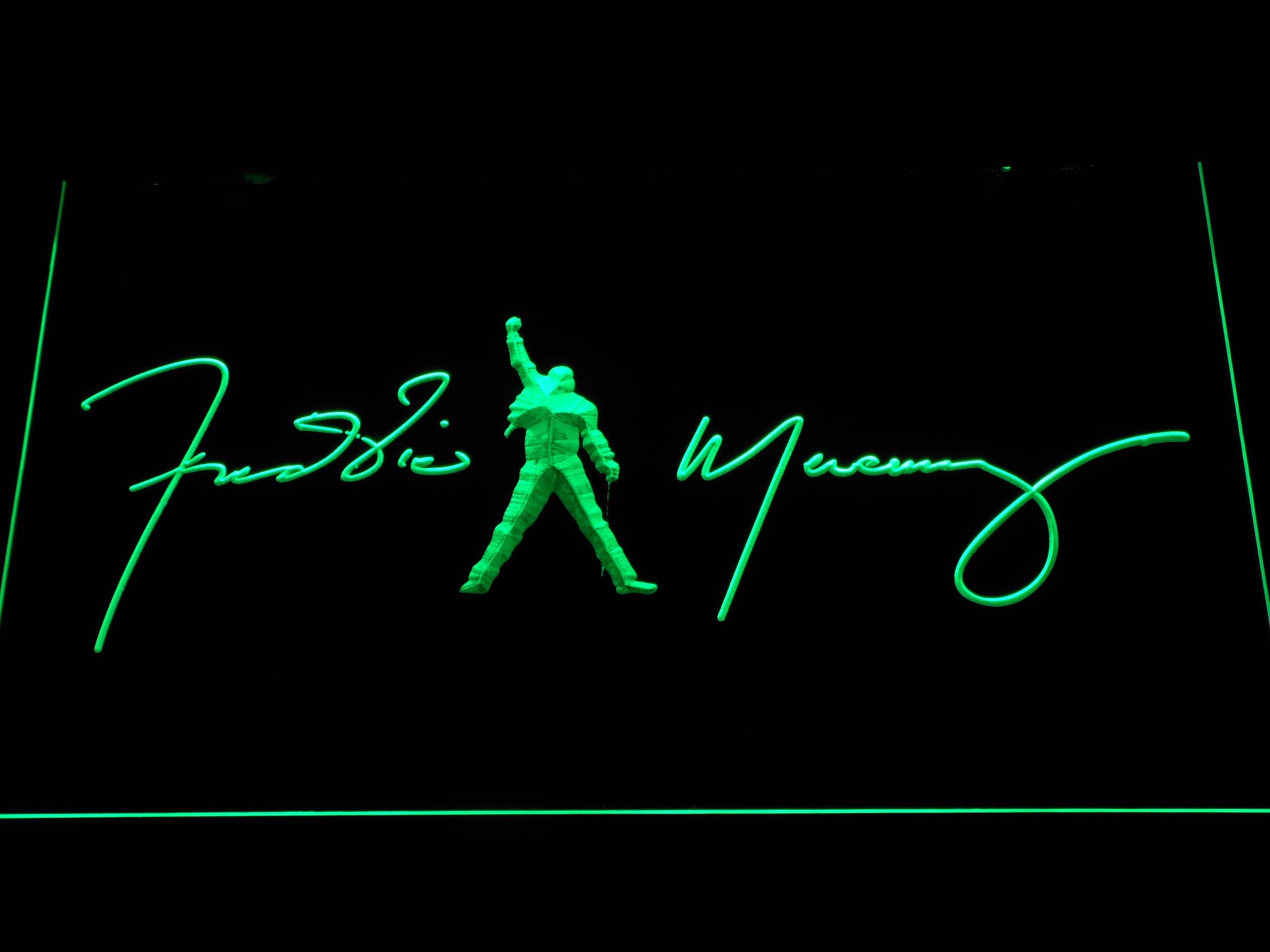 Freddie Mercury Signature Neon Light LED Sign