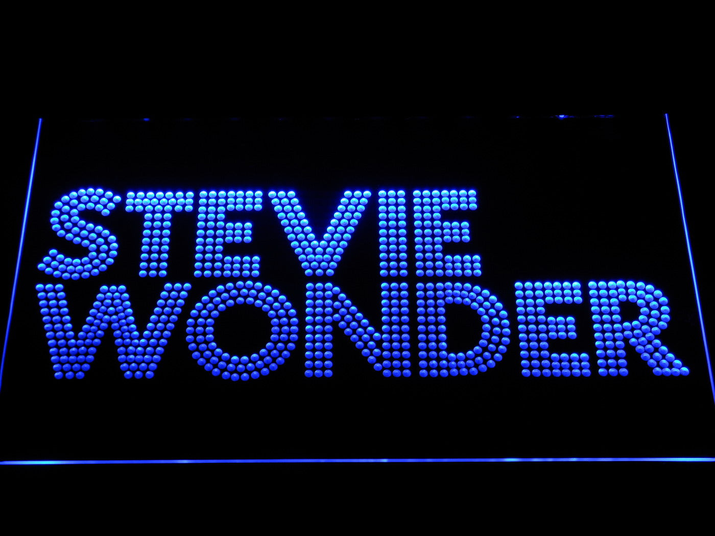 Stevie Wonder Wordmark LED Neon Sign