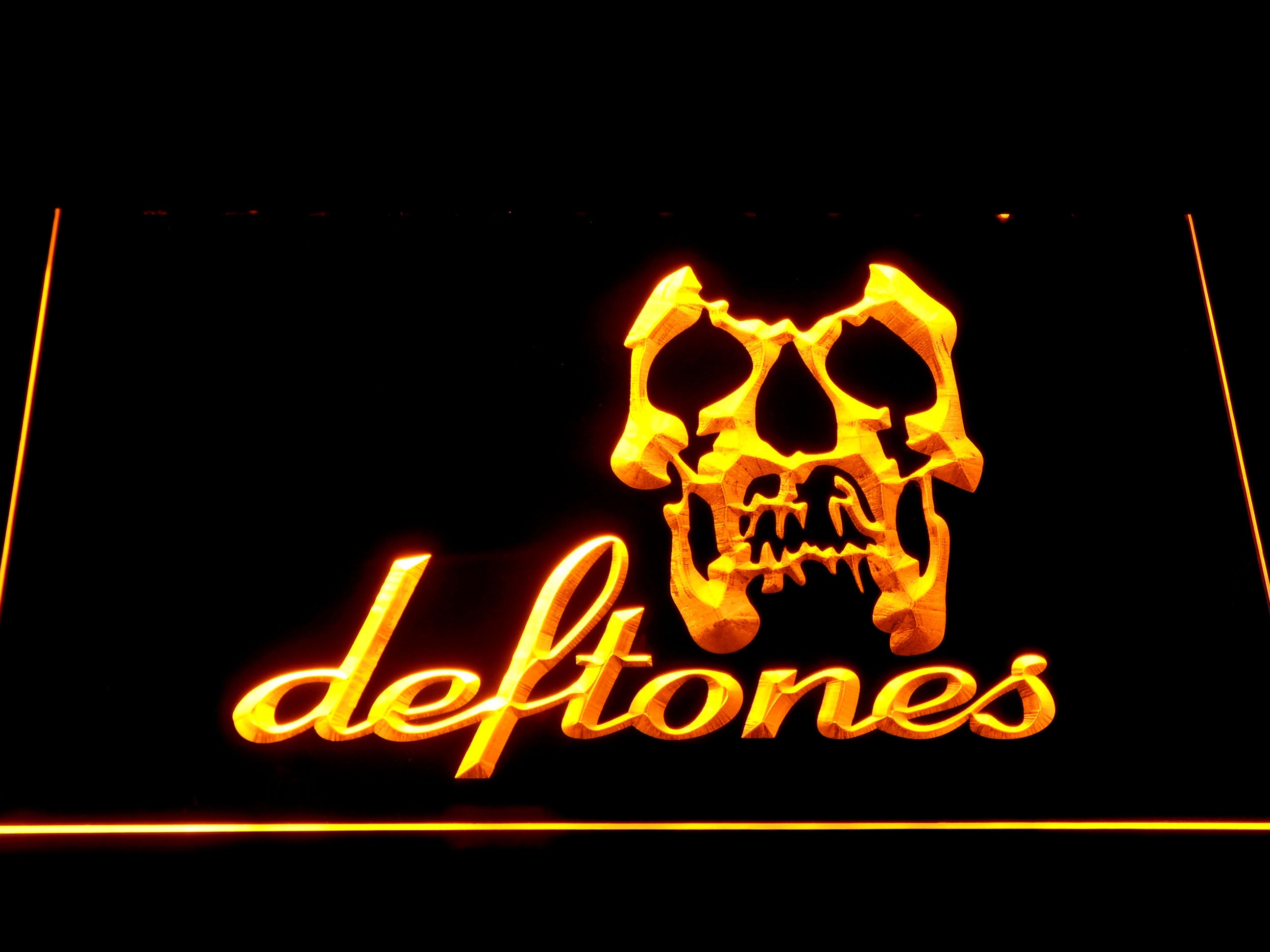 Deftones Skull Metal Band Neon Light LED Sign
