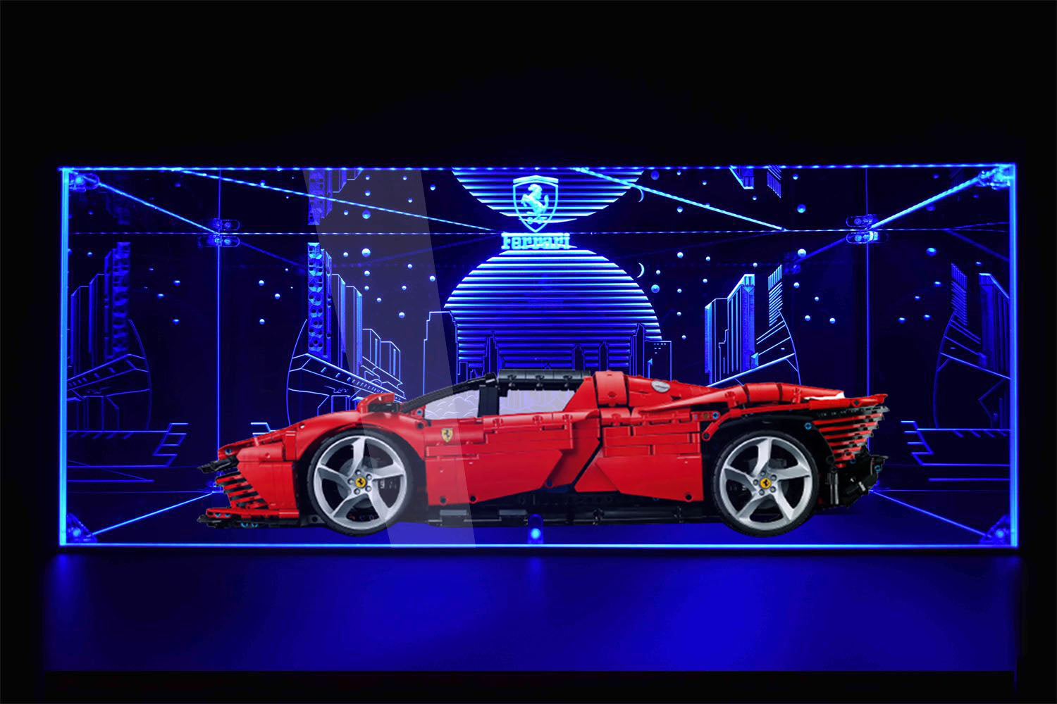 LED Display Case For Lego Ferrari 42143