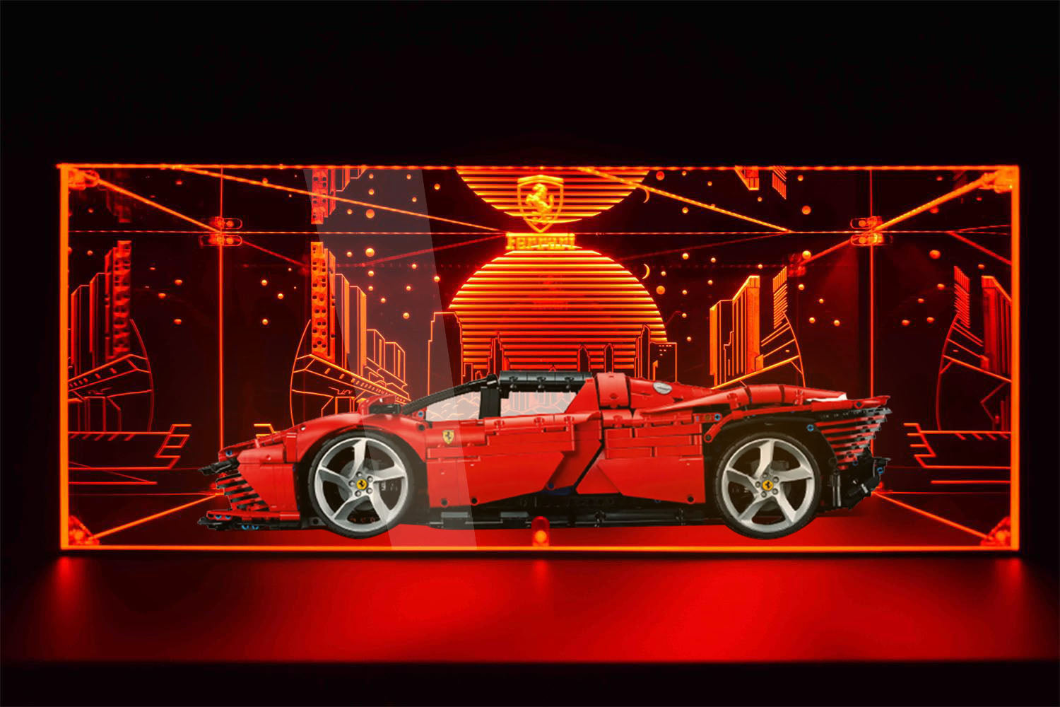 LED Display Case For Lego Ferrari 42143