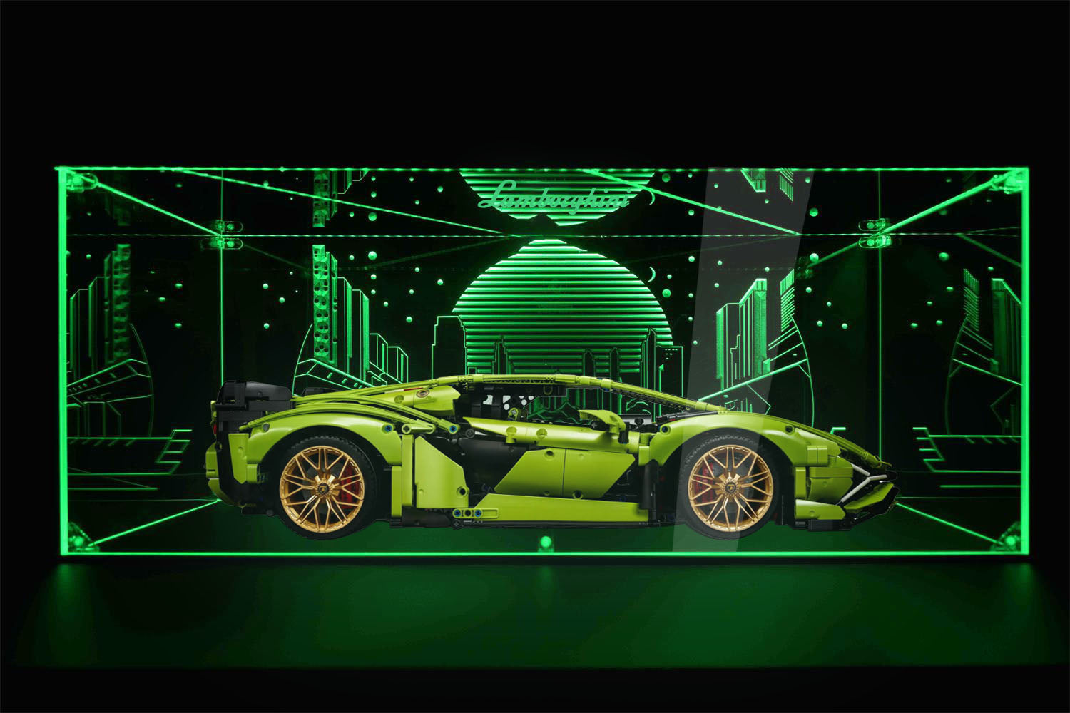 RGB Light Display Case For LEGO Lamborghini Si璋﹏ FKP 37 42115