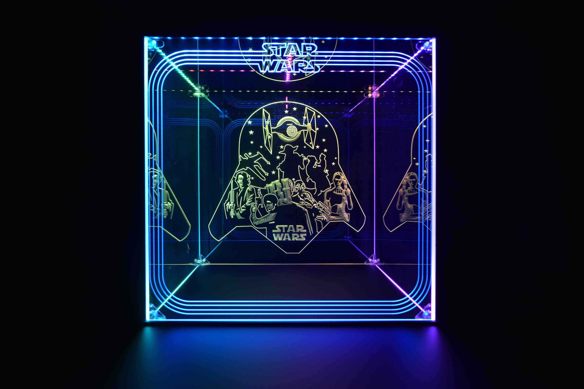 Custom LED Display Case For Lego Star Wars Sets, Lego Helmet, Collectible Figures