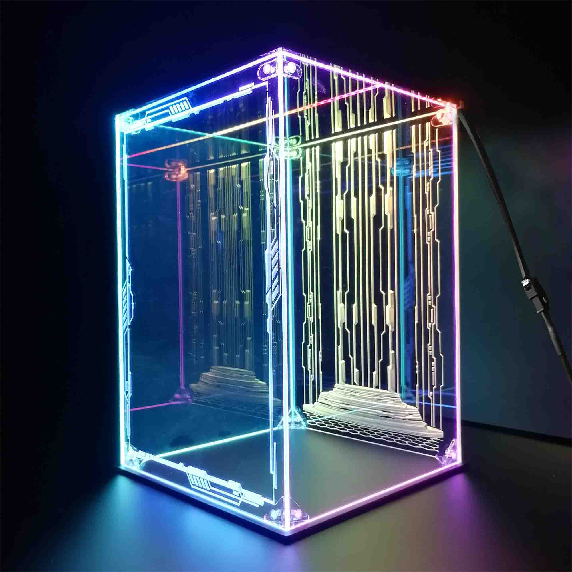 Custom LED Vertical Display Case For Funko Pop, Lego, Collectible Figures