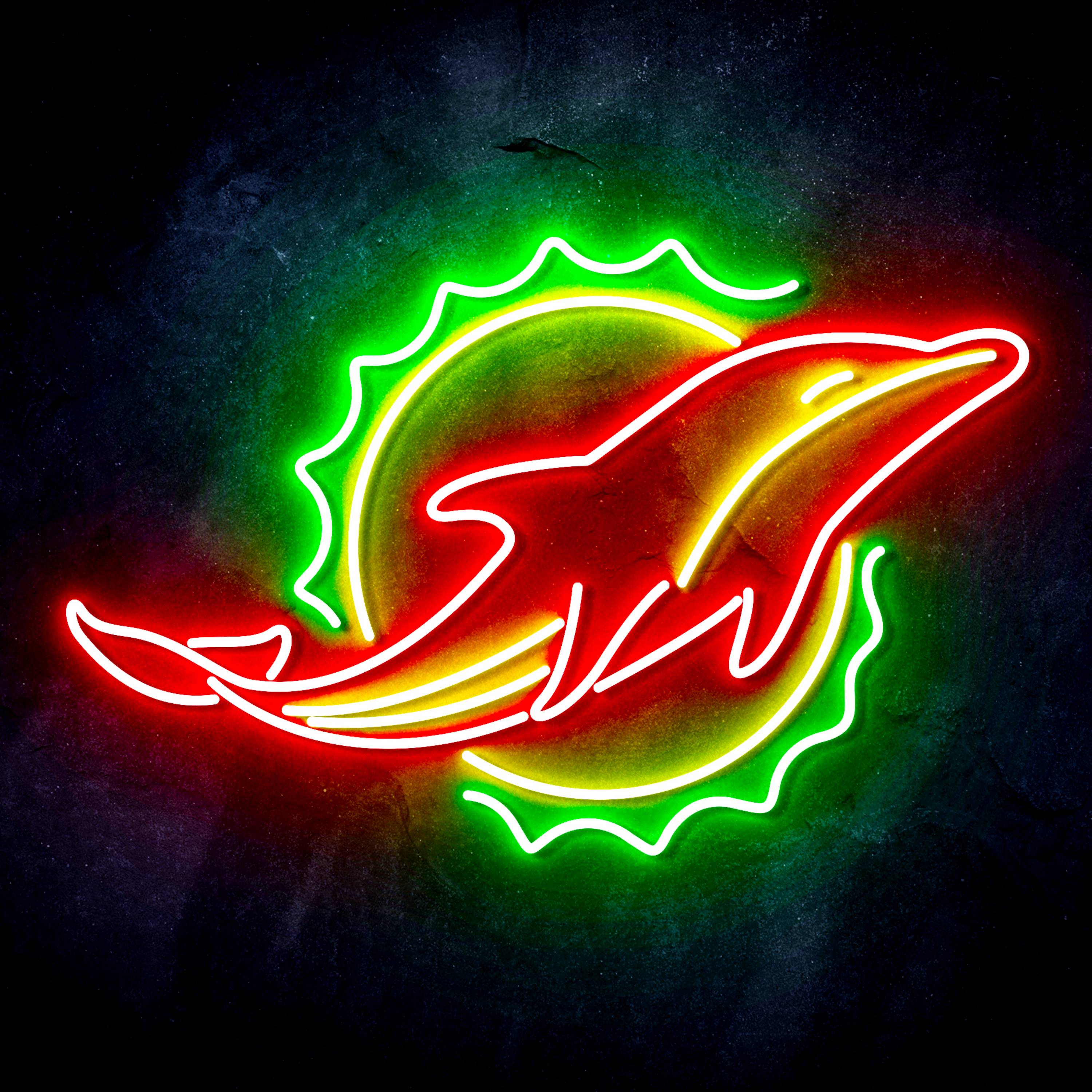 NFL Miami Dolphins LED Neon Sign