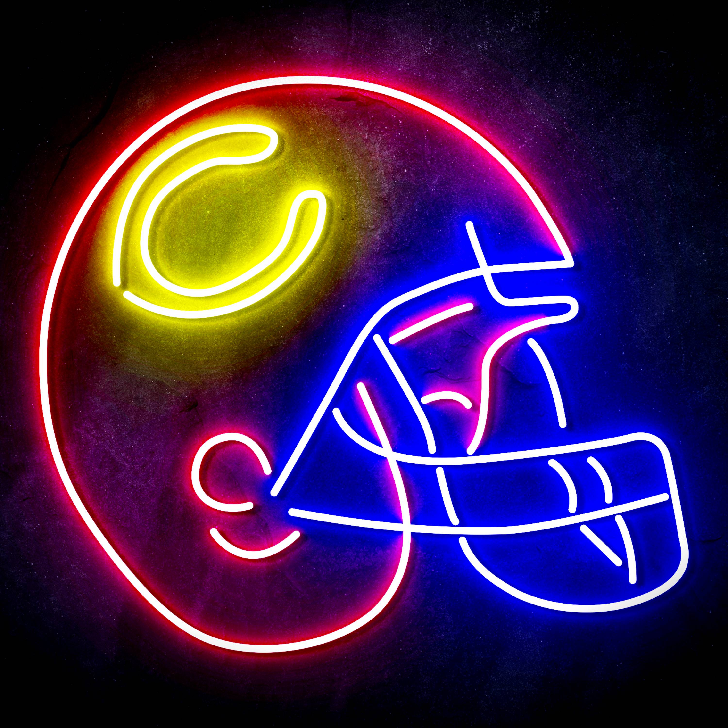 NFL Chicago Bears Helmet LED Neon Sign