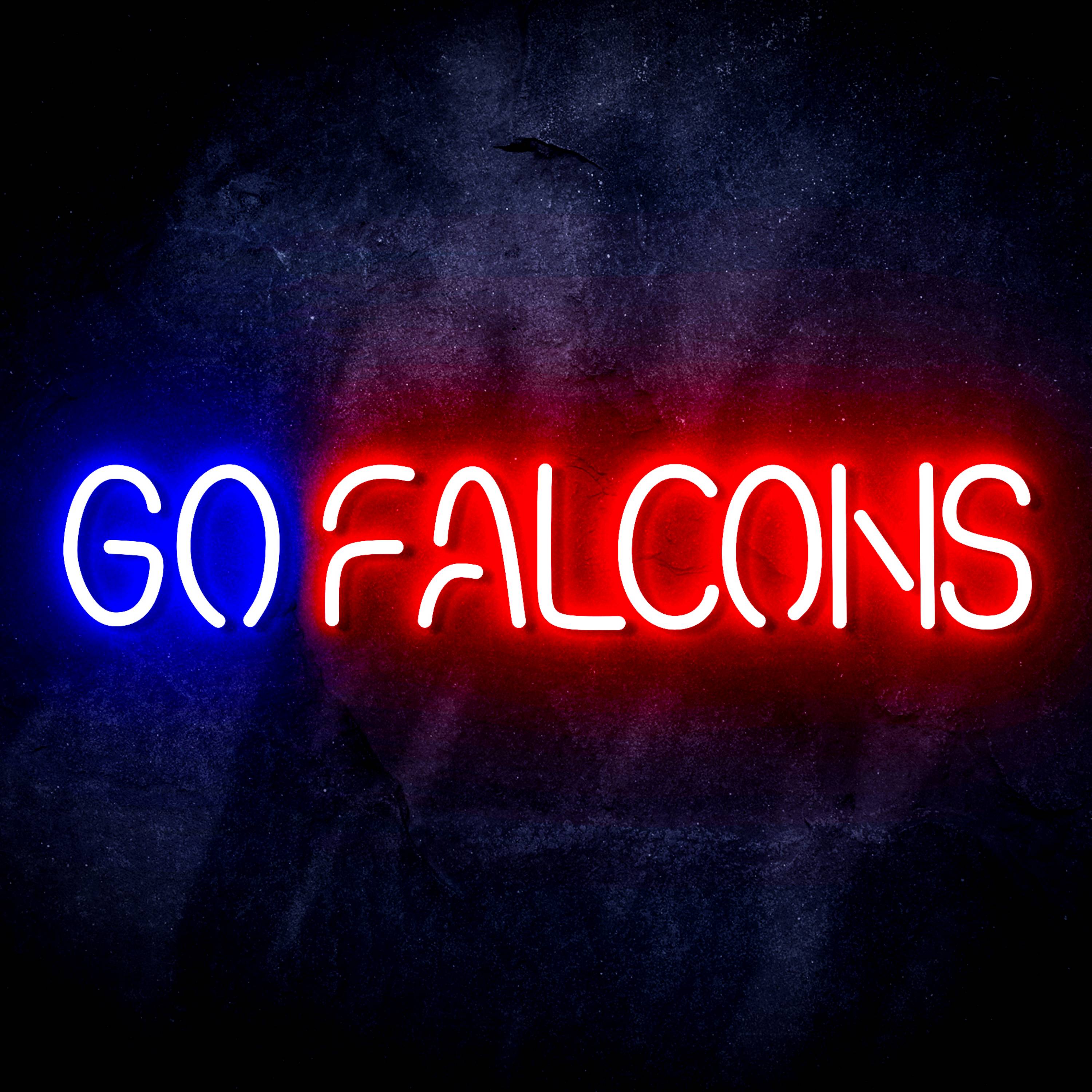 NFL Atlanta Falcons Go Falcons LED Neon Sign