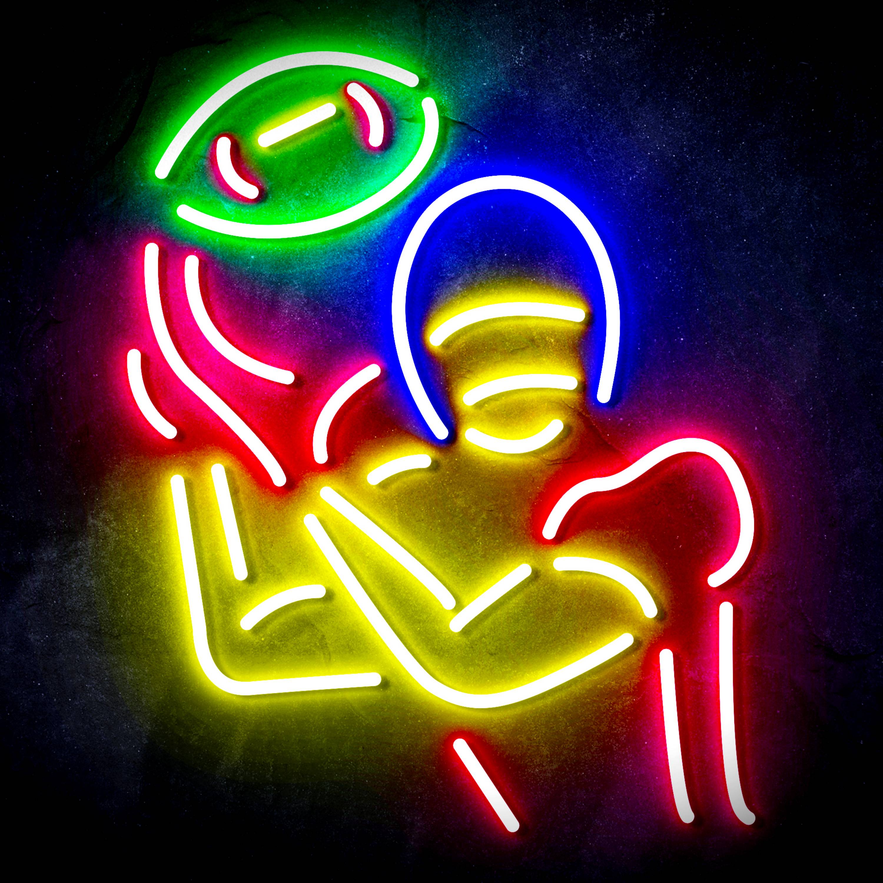 NFL Football Player LED Neon Sign