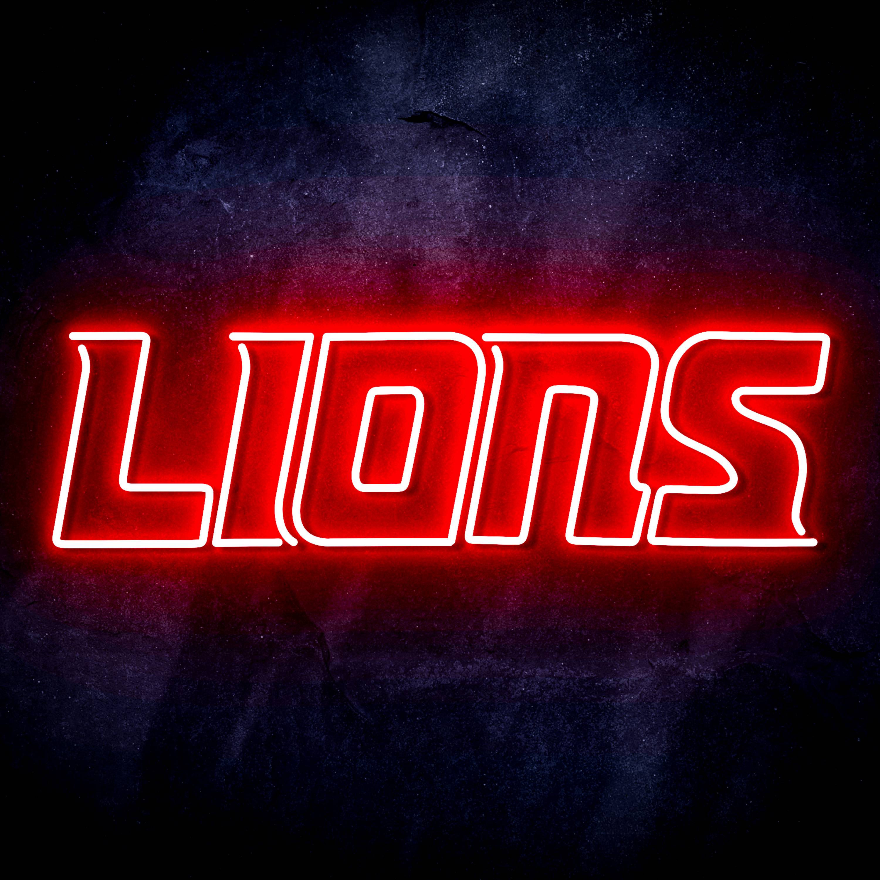 NFL LIONS LED Neon Sign