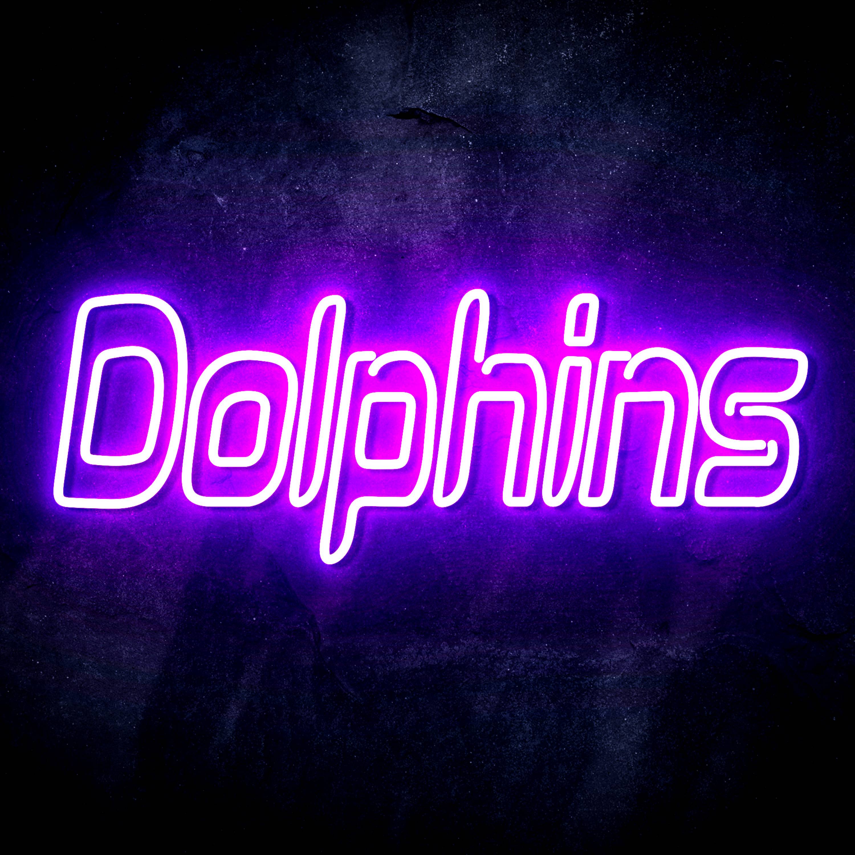 NFL Dolphins LED Neon Sign