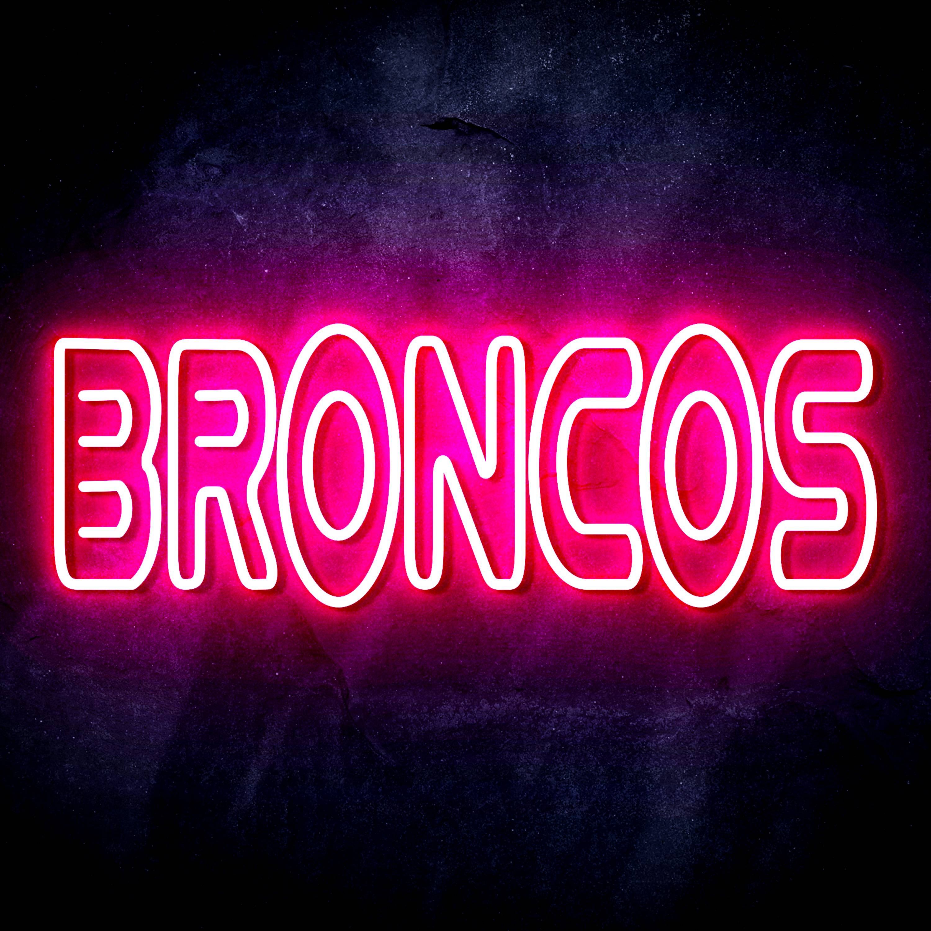 NFL BRONCOS LED Neon Sign