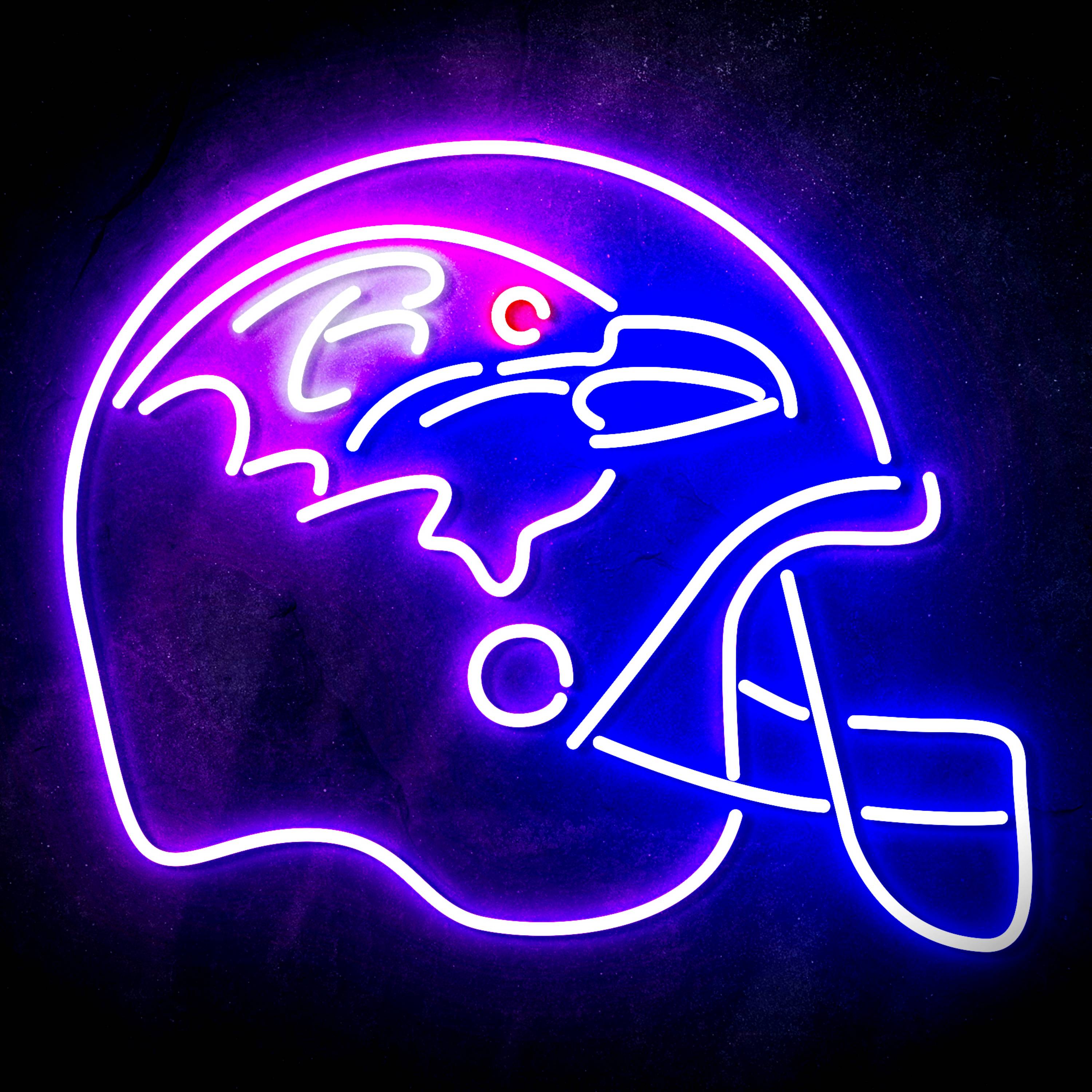 NFL Helmet Baltimore Ravens LED Neon Sign