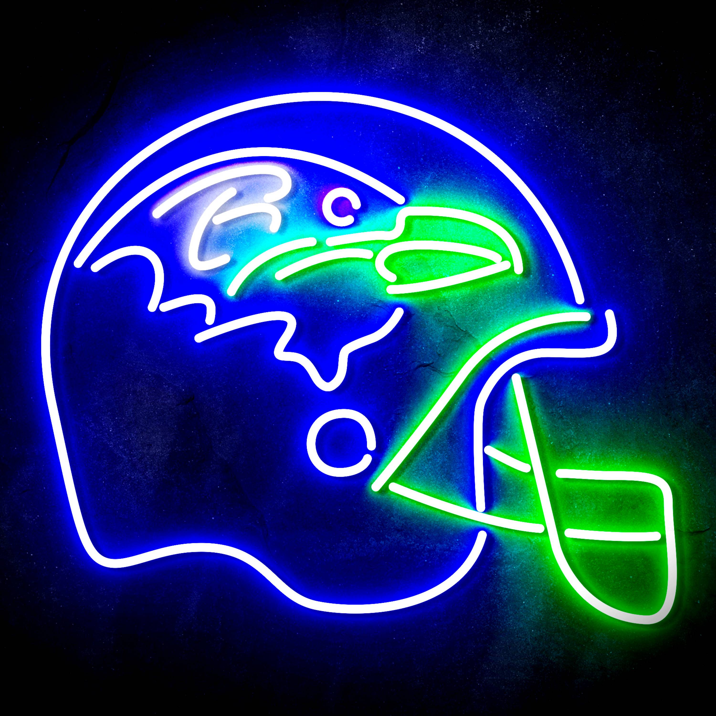 NFL Helmet Baltimore Ravens LED Neon Sign