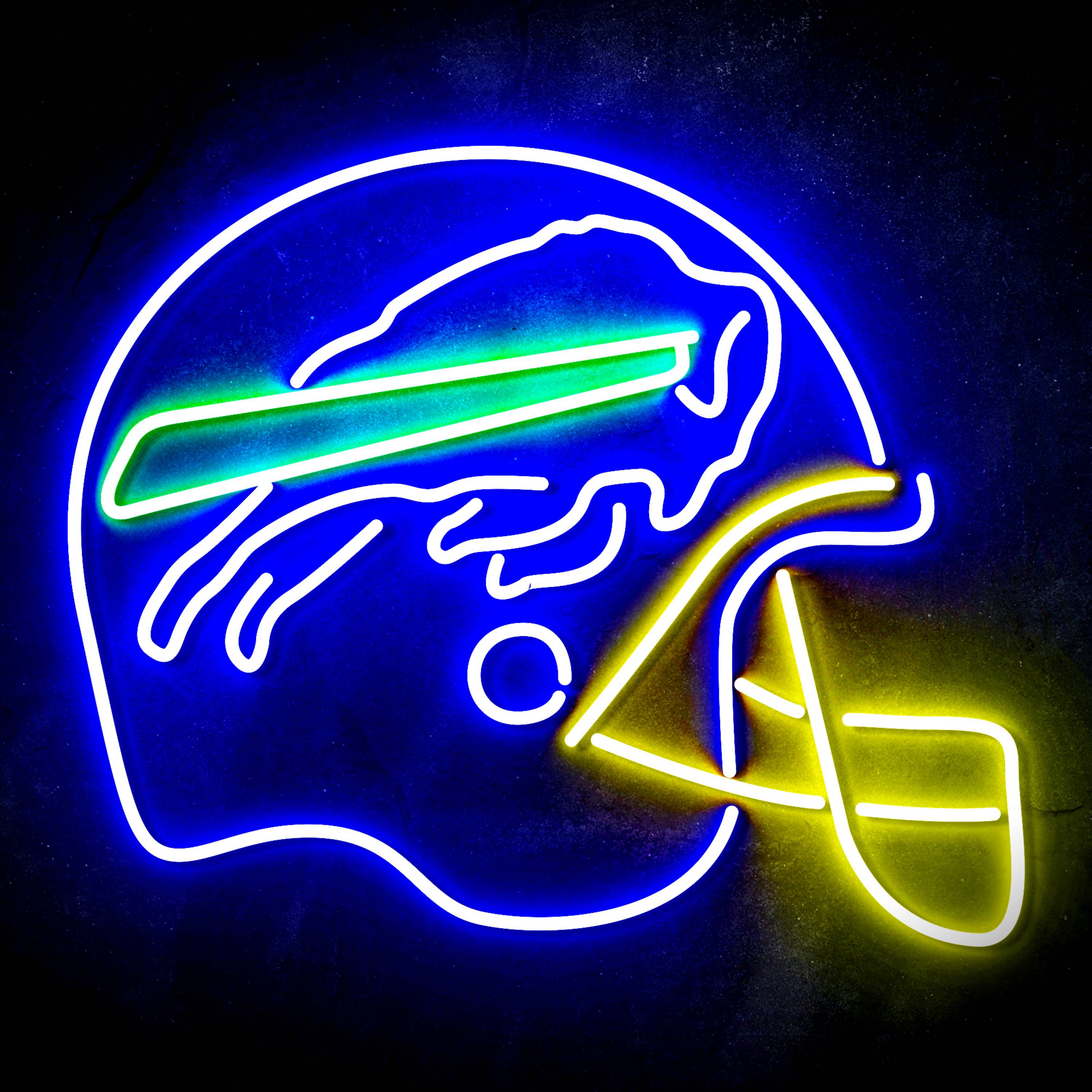 NFL Helmet Buffalo Bills LED Neon Sign