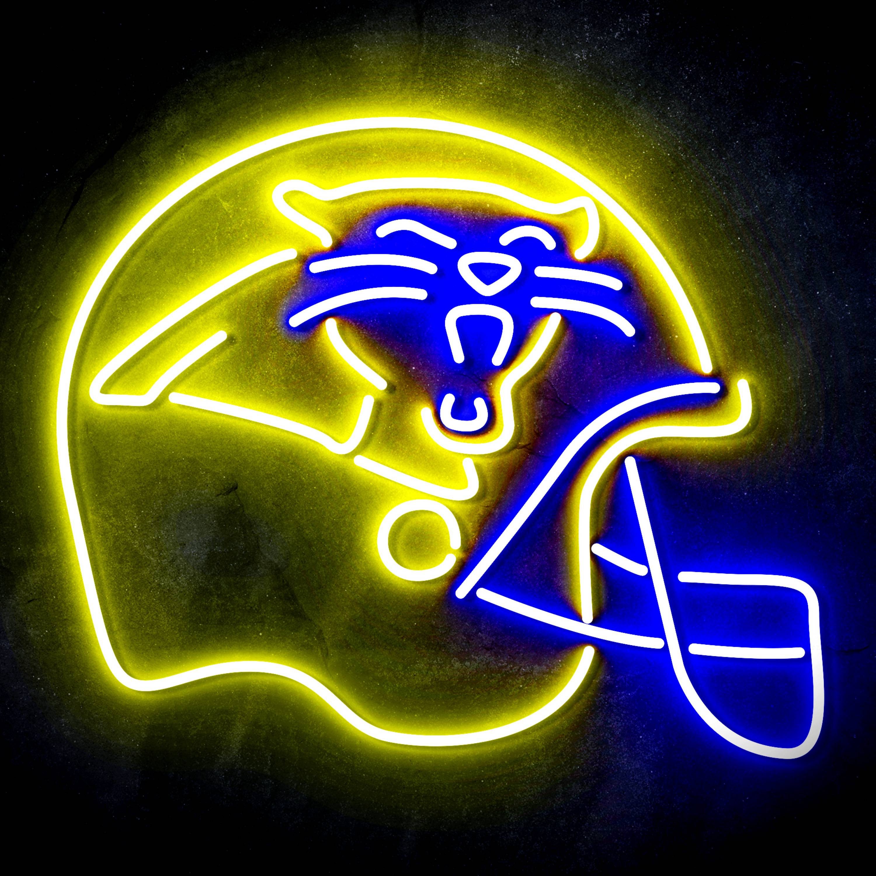 NFL Helmet Carolina Panthers LED Neon Sign