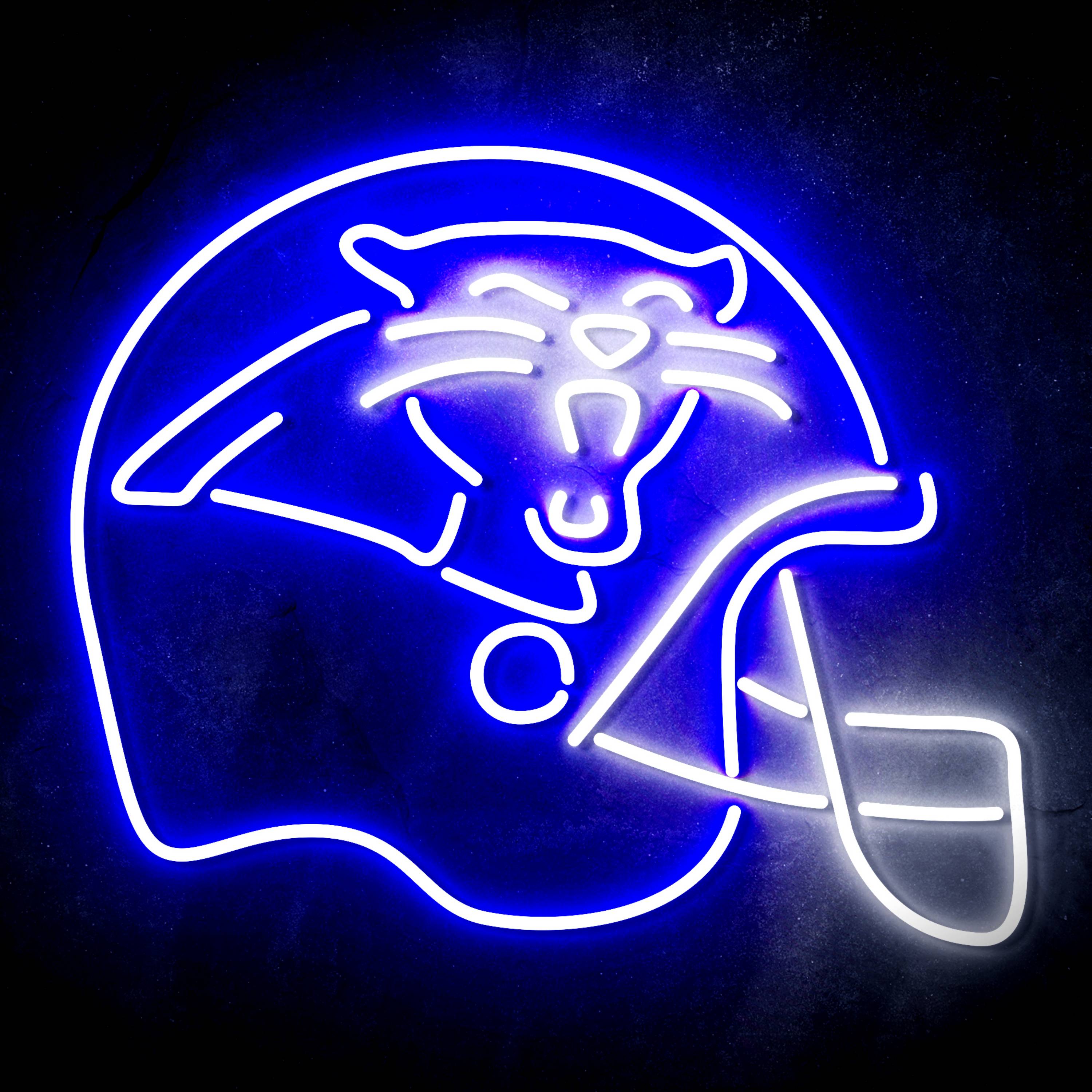 NFL Helmet Carolina Panthers LED Neon Sign